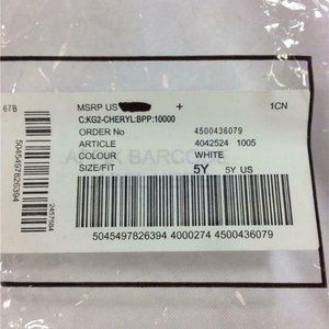 Kids Size 5Y Girls White Polo Short Sleeve Dress